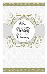 Wedding Program Cover Template 13E - Graphic 5